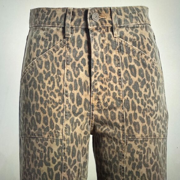 HIDDEN   Cheetah Comfort Flare with Seams - Picture 2 of 6